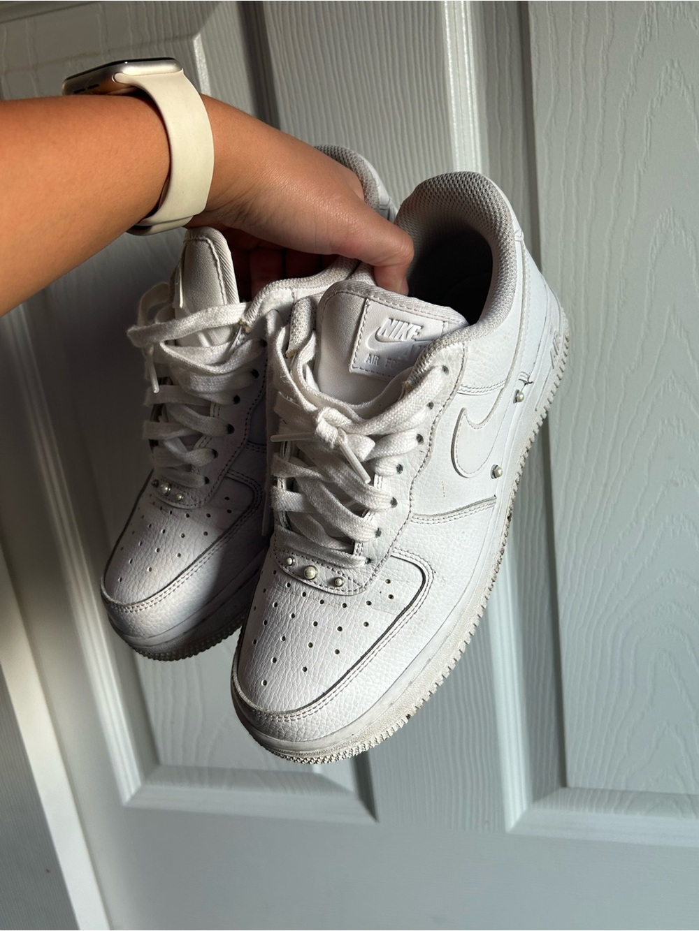 Women’s AF1s With Pearls!✨